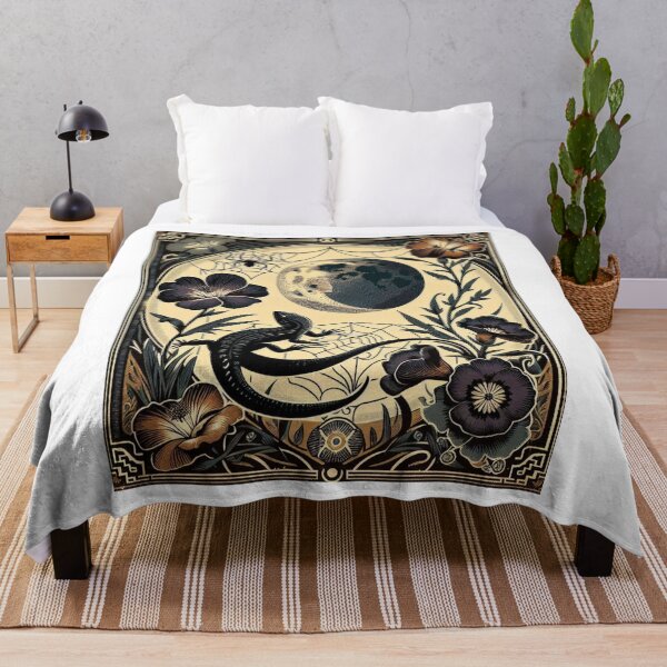 Item preview, Enchanted Forest Lizard Art - Mystical Nature & Ornament Design Art designed and sold by MiszungART.