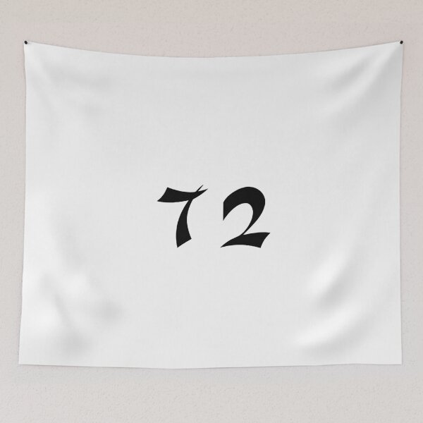 Item preview, 72, seventy-two, black, shangai designed and sold by Numbers-Art.