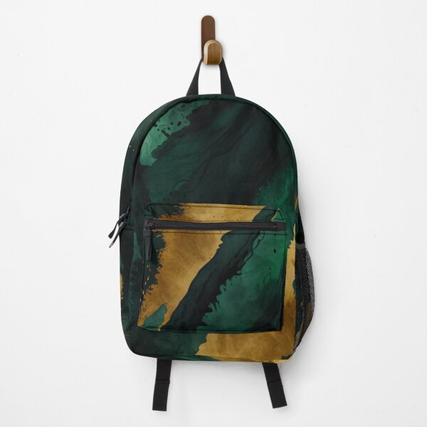 Item preview, Green and gold watercolour art designed and sold by shokA Design.