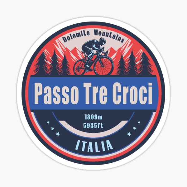 Item preview, Passo Tre Croci Italy Cycling Mountain Design designed and sold by CynthiaGraphics.