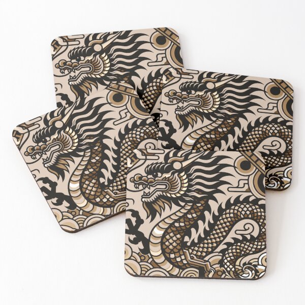 Item preview, Geometric Dragon Art: Modern Mythical Creature Design designed and sold by MondegreenLLC.