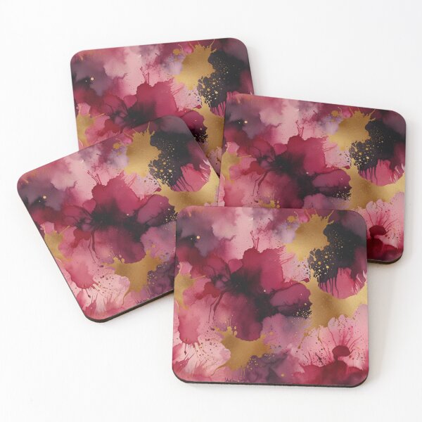 Item preview, Pink and gold watercolour art designed and sold by shokA Design.