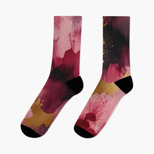 Item preview, Pink and gold watercolour art designed and sold by shokA Design.