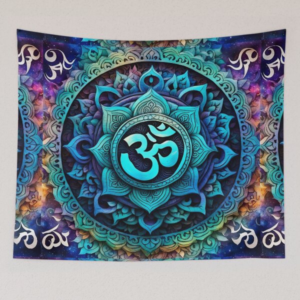 Item preview, Blue Aum Mandala designed and sold by Magixa.