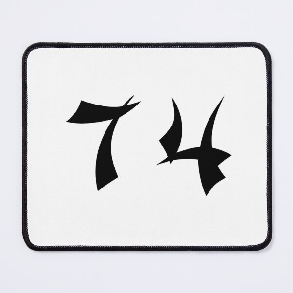 Item preview, 74, seventy-four, black, shangai designed and sold by Numbers-Art.