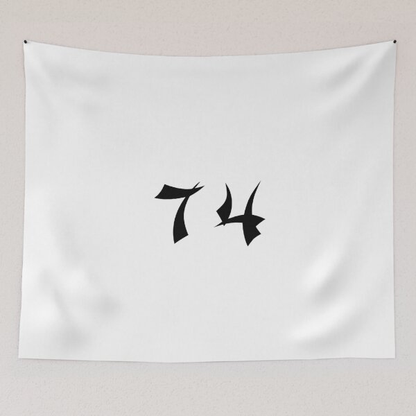 Item preview, 74, seventy-four, black, shangai designed and sold by Numbers-Art.