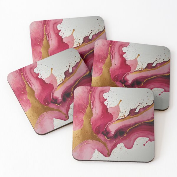 Item preview, Pink and gold watercolour art designed and sold by shokA Design.
