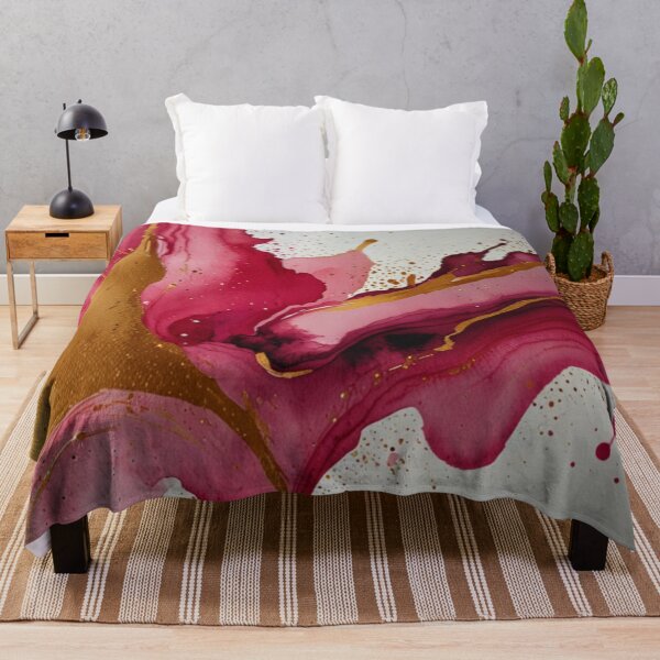 Item preview, Pink and gold watercolour art designed and sold by shokA Design.