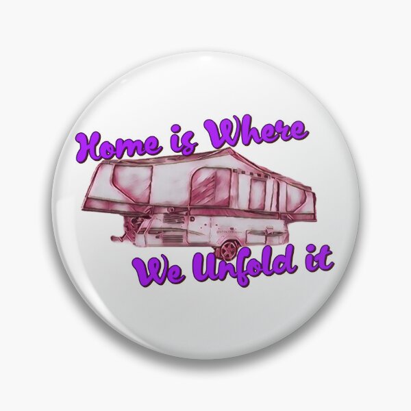 Item preview, Home is Where We Unfold it Pink Folding Caravan designed and sold by BeccaAelishe.
