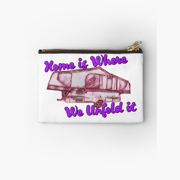 Item preview, Home is Where We Unfold it Pink Folding Caravan designed and sold by BeccaAelishe.