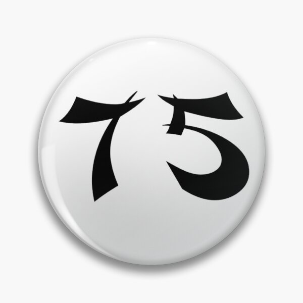 Item preview, 75, seventy-five, black, shangai designed and sold by Numbers-Art.