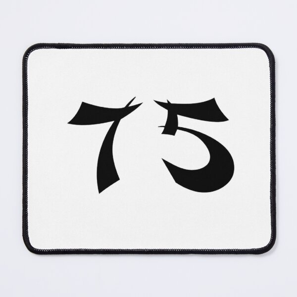 Item preview, 75, seventy-five, black, shangai designed and sold by Numbers-Art.