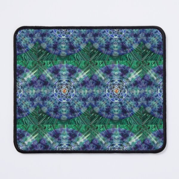 Item preview, Green and Purple Tie Dye mandala snowflake designed and sold by AuroraXGreen.