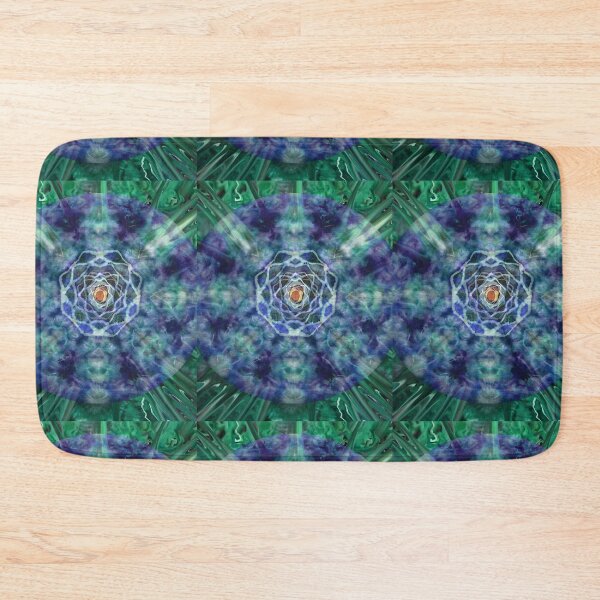 Item preview, Green and Purple Tie Dye mandala snowflake  designed and sold by AuroraXGreen.