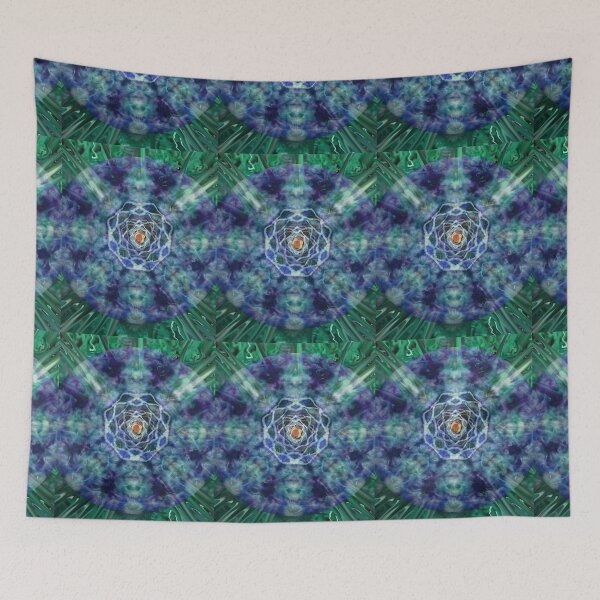 Item preview, Copo de nieve mandala Tie Dye verde y morado designed and sold by AuroraXGreen.
