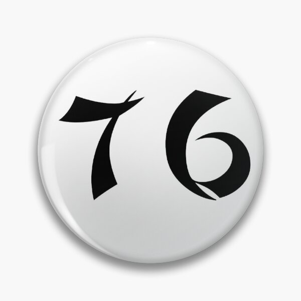 Item preview, 76, seventy-six, black, shangai designed and sold by Numbers-Art.