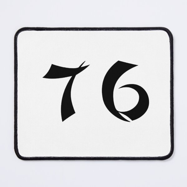 Item preview, 76, seventy-six, black, shangai designed and sold by Numbers-Art.