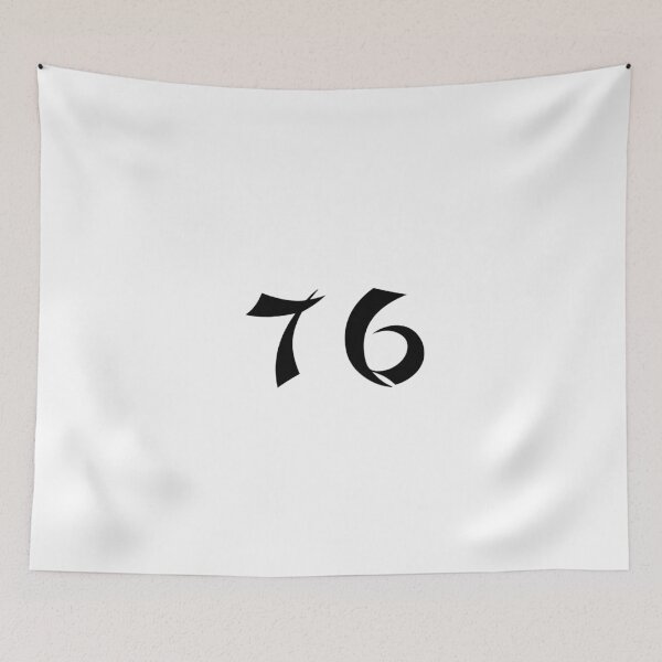 Item preview, 76, seventy-six, black, shangai designed and sold by Numbers-Art.