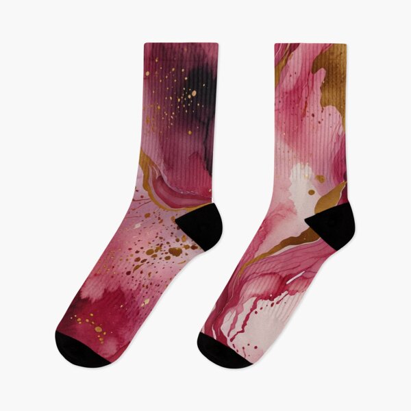 Item preview,  Pink and gold watercolour art designed and sold by shokA Design.