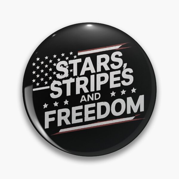 Item preview, Stars, Stripes, and Freedom, American Independence Day Classic T-Shirt designed and sold by HearWut.