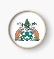 Coat of Arms of Ascension Island Clock