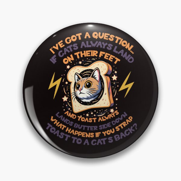 Item preview, Cat Meets Toast Paradox designed and sold by CoolCrazyQuirky.