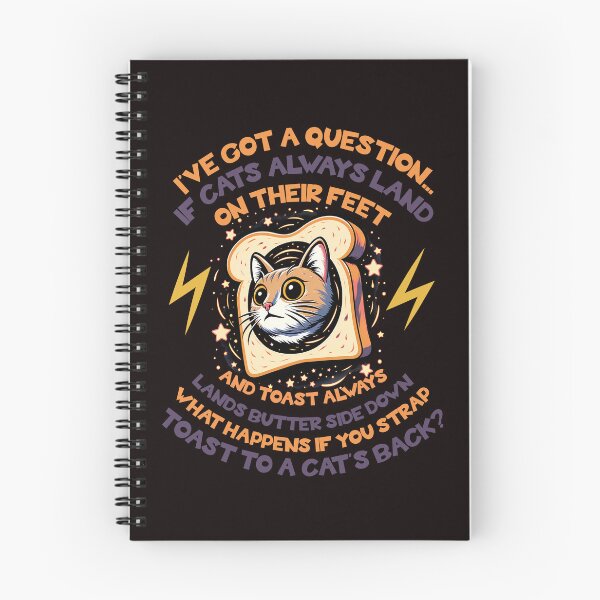 Item preview, Cat Meets Toast Paradox designed and sold by CoolCrazyQuirky.