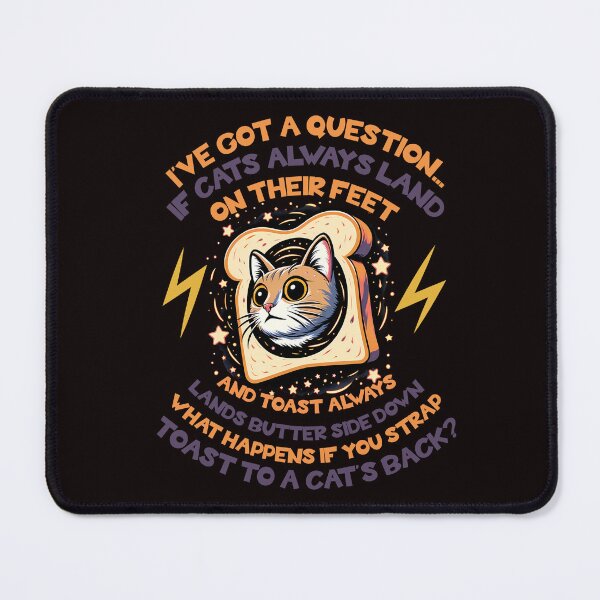 Item preview, Cat Meets Toast Paradox designed and sold by CoolCrazyQuirky.