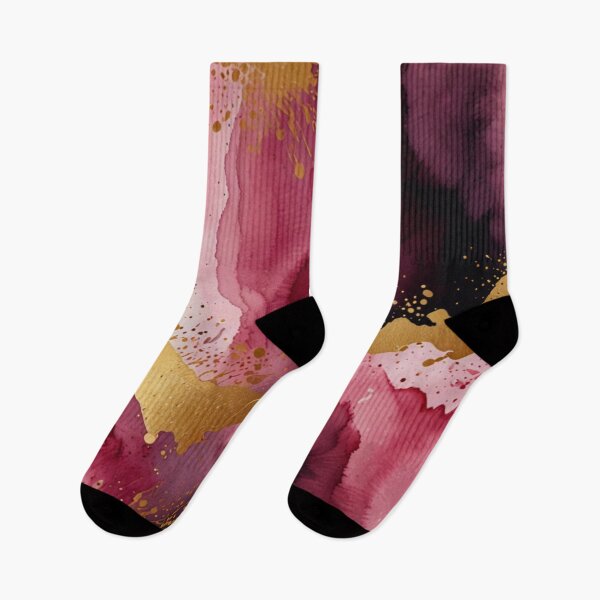 Item preview,  Pink and gold watercolour art designed and sold by shokA Design.
