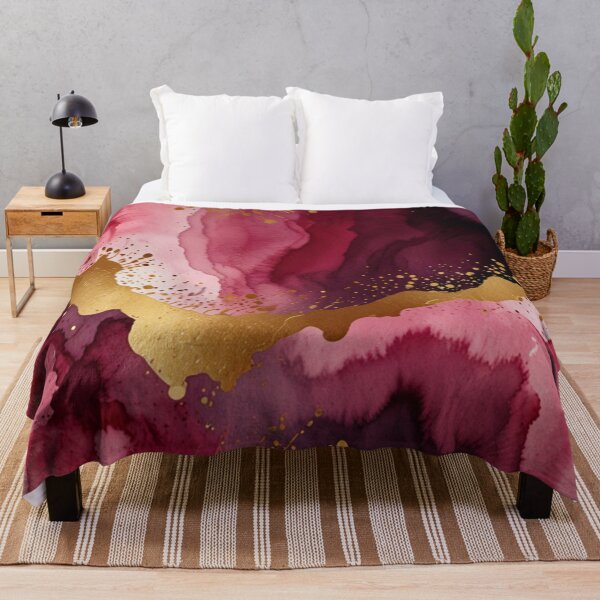 Item preview, Pink and gold watercolour art designed and sold by shokA Design.