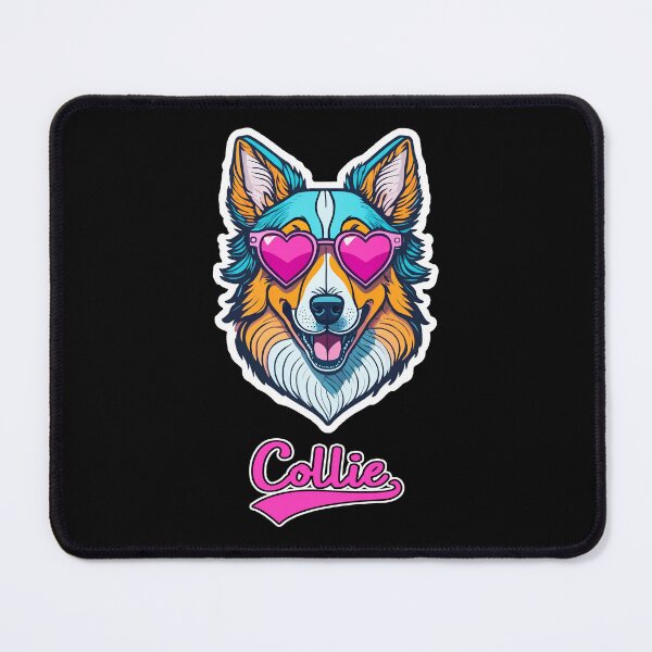 Item preview, Collie in Heart Shaped Sunglasses designed and sold by KellysComColors.