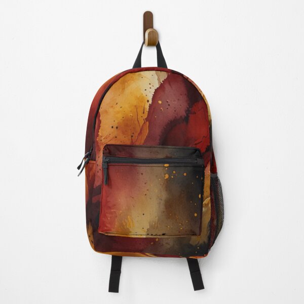 Item preview, Red and gold watercolour art designed and sold by shokA Design.