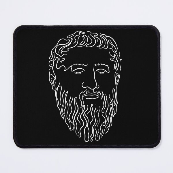 Item preview, Plato: A Study in Lines (Black Background) designed and sold by estoicore.