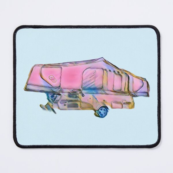 Item preview, Pink and Blue Folding Caravan designed and sold by BeccaAelishe.