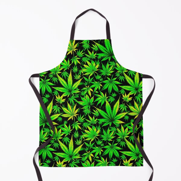 Item preview, High-Contrast Cannabis Leaf Pattern on Dark Background designed and sold by VikArtStudio.