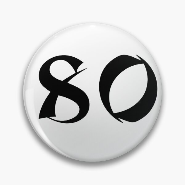 Item preview, 80, eighty, black, shangai designed and sold by Numbers-Art.