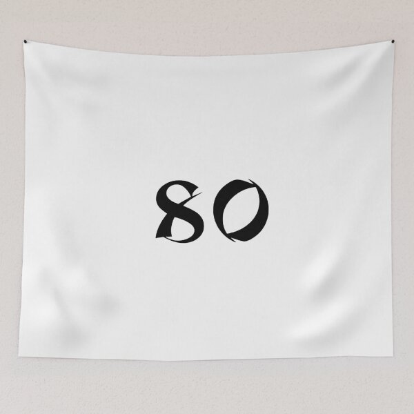Item preview, 80, eighty, black, shangai designed and sold by Numbers-Art.
