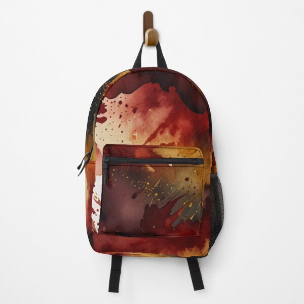 Item preview, Red and gold watercolour art designed and sold by shokA Design.