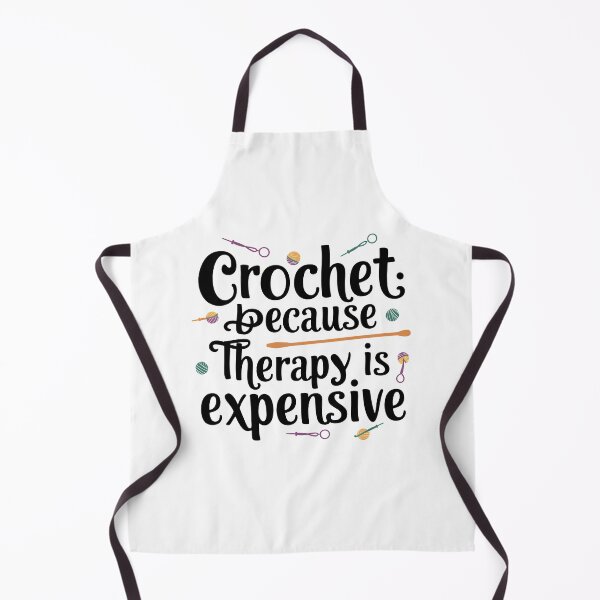 Item preview, Crochet Because Therapy is Expensive designed and sold by CALIMASHIRTS.