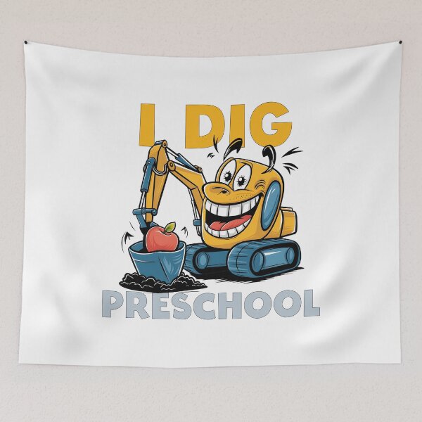 Item preview, I Dig Preschool Dump Truck Pre-K 1st Day Of Preschool Boys  designed and sold by clothesy7.