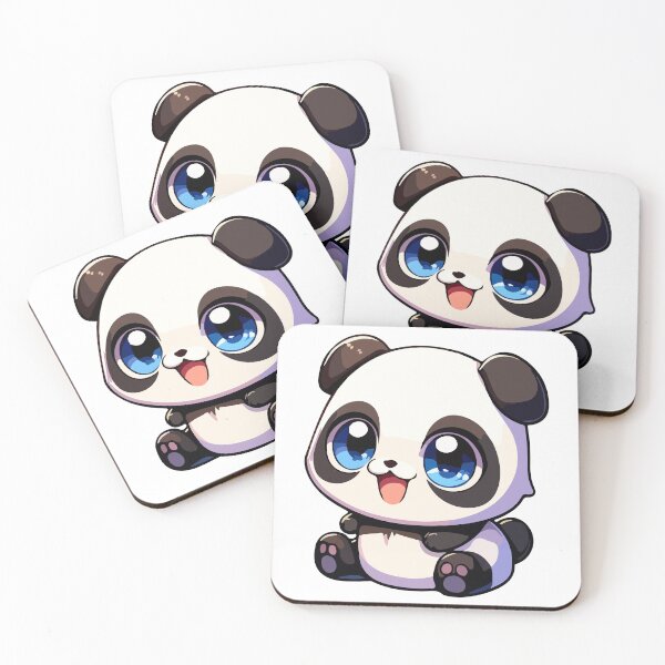 Item preview, Cute anime panda, illustration, vector image designed and sold by Deveze Art & Co.