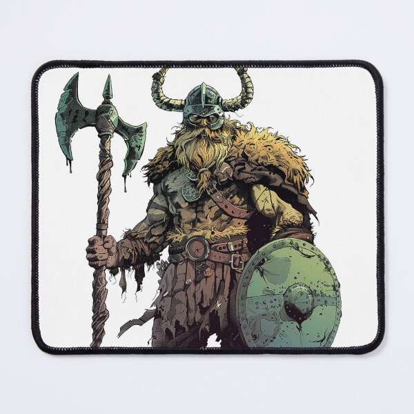Item preview, Viking warrior with ax and shield designed and sold by Wylkerd.