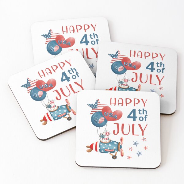 Item preview, Cute cat on a plane 4th of july designed and sold by MatysDesign.