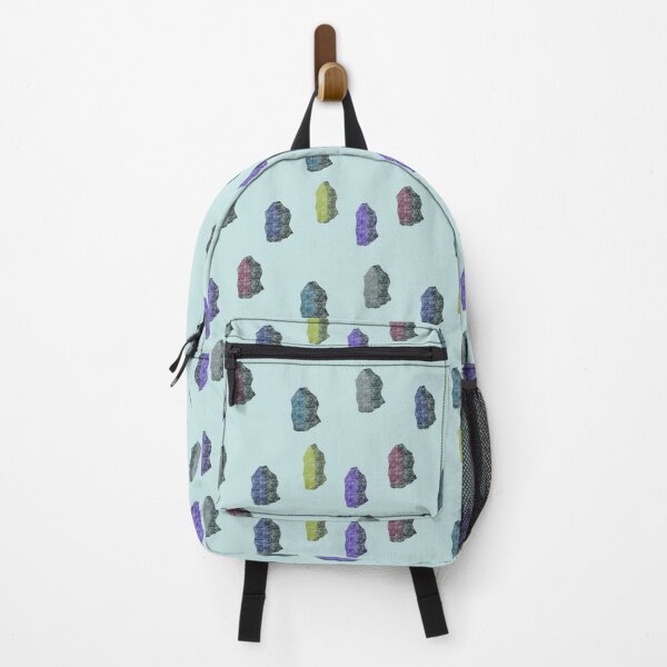Item preview, Colorful Gemstones and Rocks Pattern on Mineral Blue designed and sold by WD-Artist.