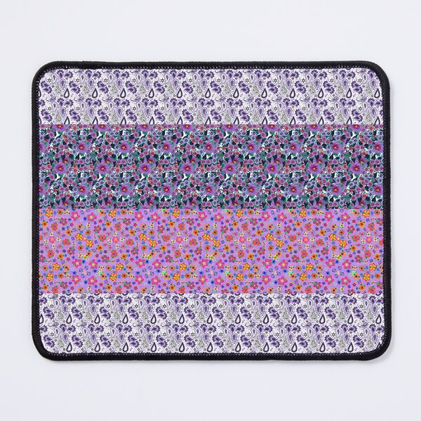 Item preview, Pretty Purple Paisley and Petals Quilt Borders Cottagecore designed and sold by CheriesArt.