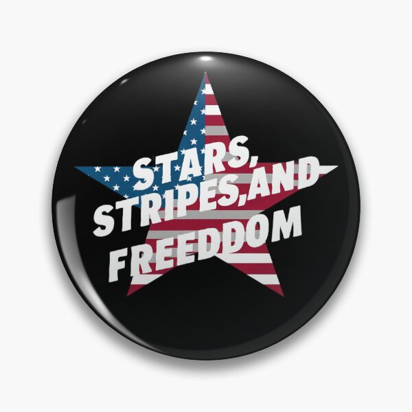 Item preview, Stars, Stripes, and Freedom, American Independence Day Classic T-Shirt designed and sold by HearWut.