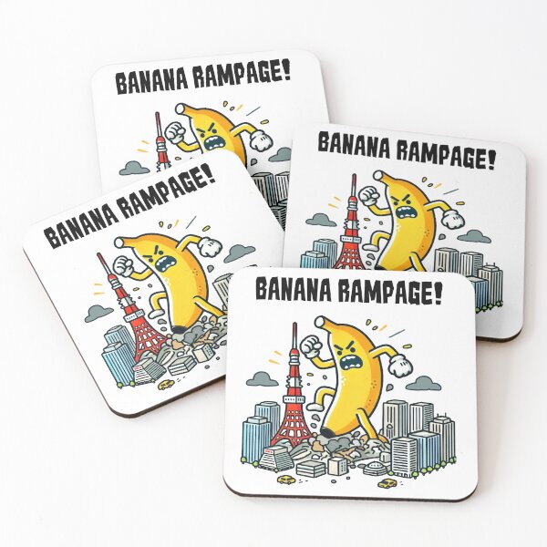 Item preview, Rampage of Banana! - giant banana rampaging through Tokyo designed and sold by Funny-Banana.