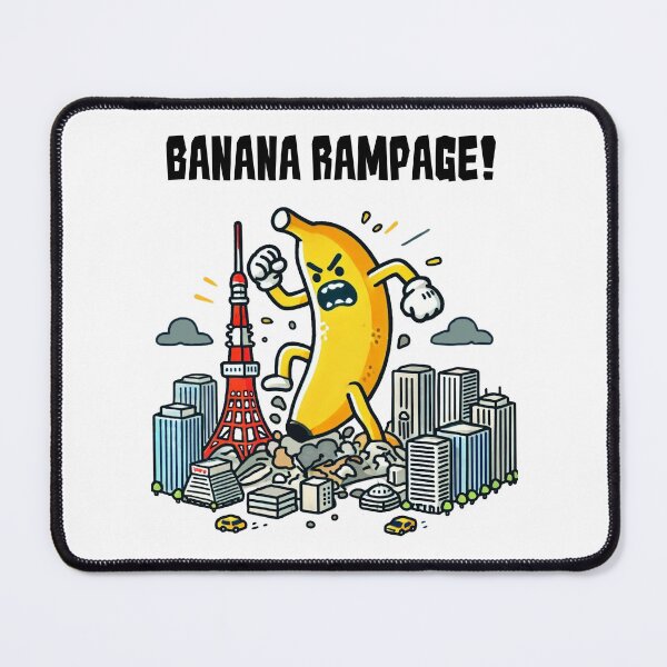 Item preview, Rampage of Banana! - giant banana rampaging through Tokyo designed and sold by Funny-Banana.