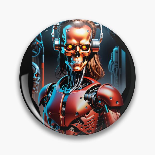 Item preview, Cool Futuristic Cyborg Killer Robot designed and sold by TheArtOfPat.