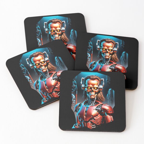 Item preview, Cool Futuristic Cyborg Killer Robot designed and sold by TheArtOfPat.